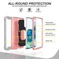 thumbnail image 2 of Allytech Case for Samsung Galaxy S20FE 5G 6.5 inch, Three Layer Hybrid Hard PC Soft TPU Rubber Shockproof Kickstand Heavy Duty Case for Galaxy S20 FE 5G 2020 Release(6.5"), Gray + Rosegold, 2 of 5