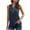Dark Blue, variant on ZyeKqe Sleeveless Tops for Women Causal Sleeveless V-Neck Button T-Shirt Top Blouse Solid Color Vest