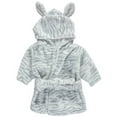 thumbnail image 2 of Hudson Baby Infant Plush Animal Face Bathrobe, Zebra, 0-9 Months, 2 of 2