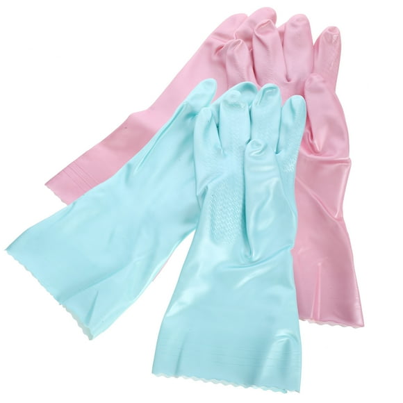YSNOOWE 2 Pares De Guantes Grandes Para Lavado De Platos Con Agarre Cómodo Y Material Resistentes