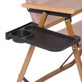 thumbnail image 3 of [Extensión 869671] Silla Kermit Reposabrazos Bandeja Almacenamiento Lateral Silla Plegable para Exteriores Estante Almacenamiento para Bandeja para Silla (Negro), 3 of 9