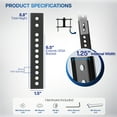 thumbnail image 2 of VIVO Vertical VESA Extender Kit for TVs w/ Low VESA Patterns, Hardware Included, 2 of 8
