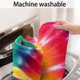 thumbnail image 5 of Colorful Rainbow Tie Dye Spiral Pattern Bathroom Rugs Mat,Non Slip Microfiber Bathroom Rug,Rubber Backing,Soft Bathroom Mats for Bathroom Floor,Tub and Shower,17x27in(43x68cm), 5 of 5