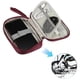 thumbnail image 5 of Organizador Electrónico de Viaje Unique Bargains para Cargador de Cable de Teléfono Rojo 7.48"x4.72"x1.38", 5 of 6