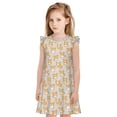 thumbnail image 1 of Fotbe Corgi Dog Vestido de Dormir para Niñas de 3 a 10 Años, Mangas Cortas, Estilo Princesa, Pijama Camisón con Mangas Voladas-Small, 1 of 6