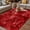 Red, variant on Black Geometric Outdoor Rug for Patio/Deck/Porch, Non-Slip Large Area Rug 3 x 5 Ft, Contemporary Minimalism Abstract Pattern Indoor Outdoor Rugs Washable Area Rugs, Camping Rug Carpet Runner