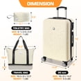 thumbnail image 4 of COBIZI 5 Piece Hardshell Luggage Set, Lightweight Suitcase with TSA Lock Spinner Wheels Beige, 4 of 9