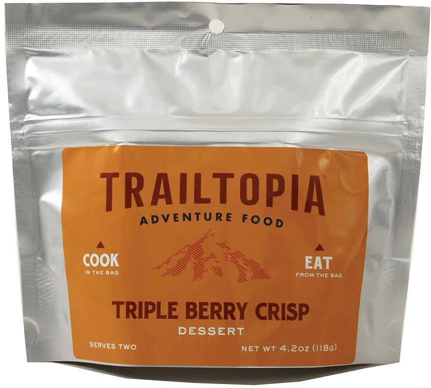 Trailtopia Desserts Triple Berry Crisp Gluten-Free Meal - Delicious Backcountry Treat!