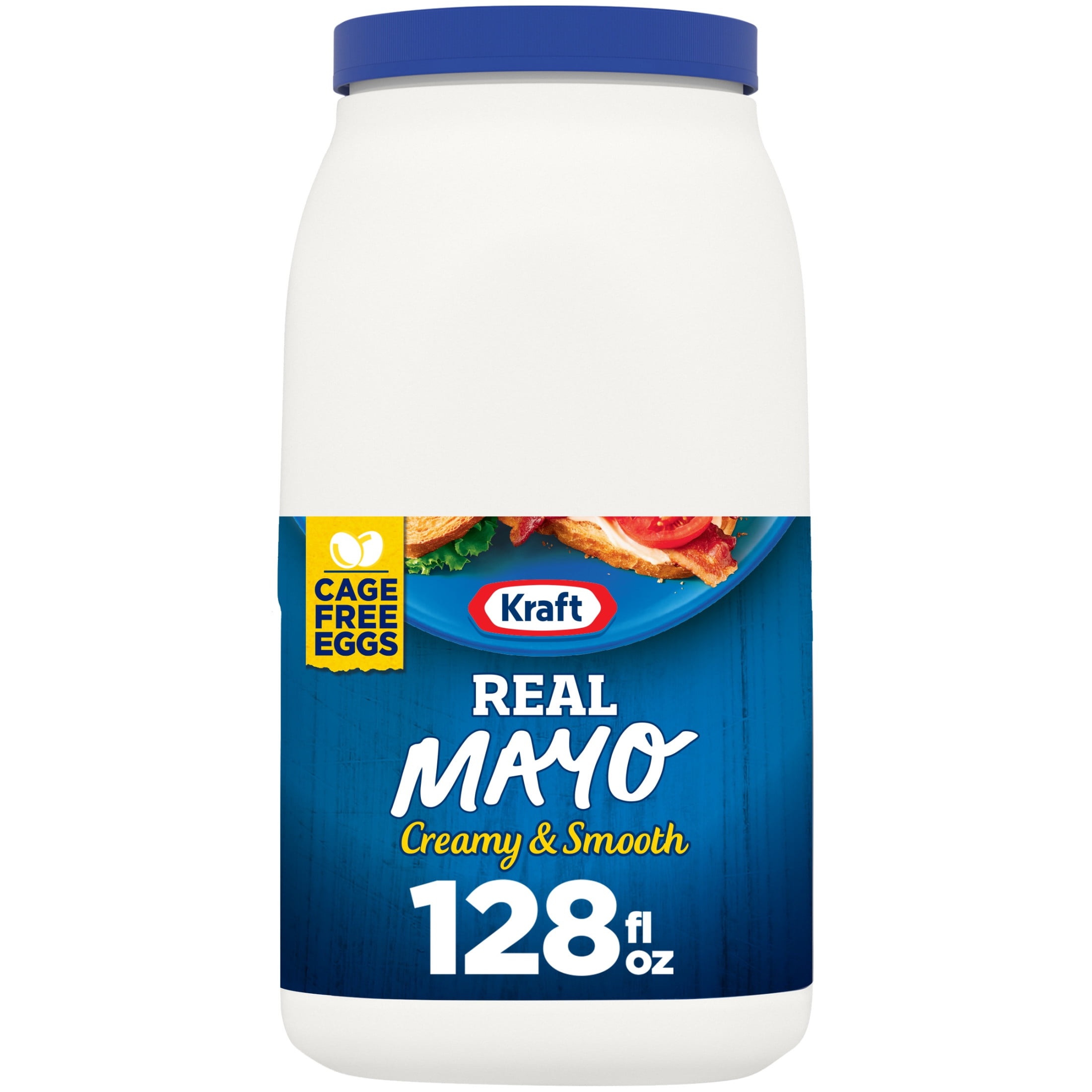 (4 pack) Kraft Real Mayo Creamy & Smooth Mayonnaise, 1 gal Jug