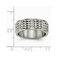 thumbnail image 2 of Titanium Polished Studded Ring, 2 of 8
