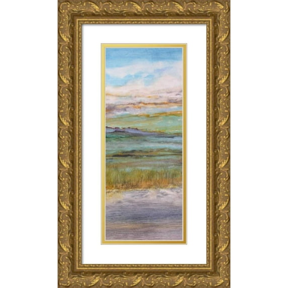 Laughton, Peter 12x24 Gold Ornate Wood Framed with Double Matting Museum Art Print Titled - On A Hill 2