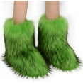 thumbnail image 2 of Women's Warm Faux Fur Boots Furry Short Snow Boots, Mid-Calf Flat Shoes for Outdoor Wear, 2 of 13