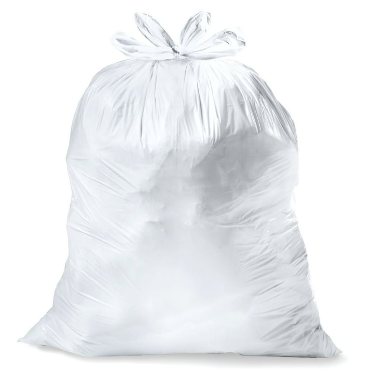 Glad Tall Kitchen Handle-Tie Trash Bags - 13 Gallon White Trash Bag - 50  Count, Package May Vary