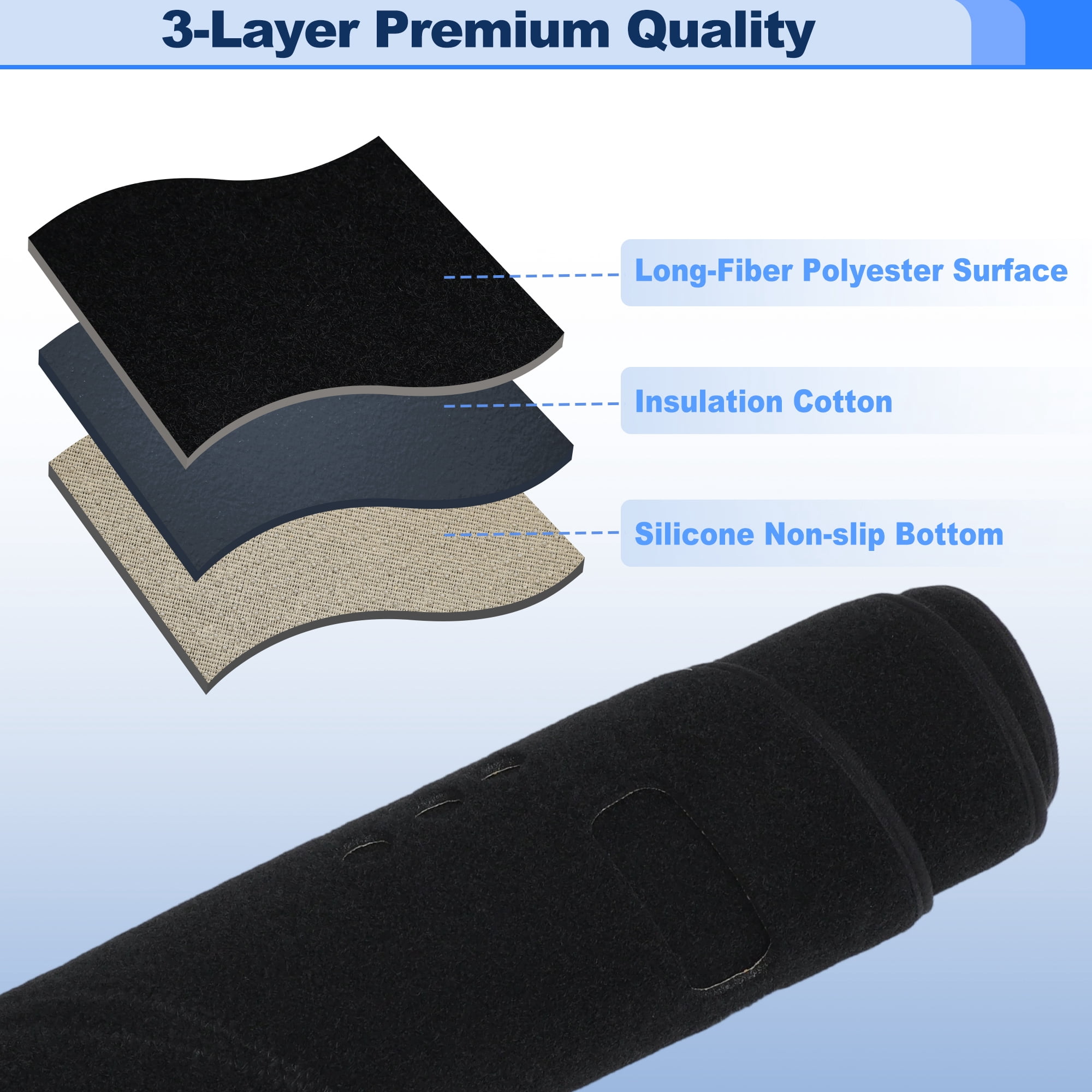 Unique Bargains Dashboard Mat Protector for Chrysler 300 300C Sedan 2011-2023