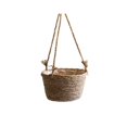 thumbnail image 1 of Yuarrent Maceta colgante de paja tejida para oficina, jardín, patio, balcón, suculentas, cesta de almacenamiento, maceta para interior y exterior, Jardín y Patio Color natural METRO Yuarrent HA070171-04, 1 of 6
