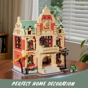 TERRAMUS University Club House Building Set with Light, 1629 Pcs City Campus Architecture Model Home Office Decor Building Blocks Kit, Creative Building Toys for Age 12+