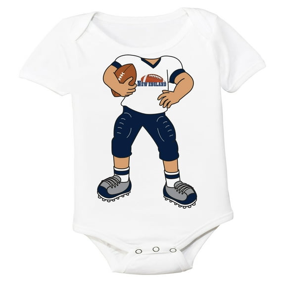 Future Tailgater Heads Up! Football Player Baby Bodysuit for New England Fans