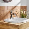 thumbnail image 5 of BWE Black Bathroom Faucet Waterfall Farmhouse Sink Mixer Tap Deck Mounted Single-Handle with Drain Assembly and Supply Hose Lead-Free Lavatory Matte, 5 of 8