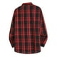 thumbnail image 4 of Blusa y camisa de manga larga con cuello vuelto para hombre, blusa informal a cuadros a la moda con botones y cuello vuelto, blusa de poliéster para hombre, 4 of 8