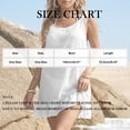 thumbnail image 2 of Dvprdro Womens Beach Vacation Mini Cover Up Dress Crew Neck Bow Tie Shoulder Sleeveless Bikini Cover Up, 2 of 7