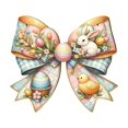 thumbnail image 2 of Easter Bow 2D Flat Wooden Hanging Signboard Festive Wall Decoration Suitable For Parties Front Doors Porches And Interior Wall Decoration, 2 of 6