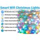 thumbnail image 2 of Guirnalda de luces LED RGB con Bluetooth y WiFi para interiores y exteriores, resistente al agua, con 16 millones de colores cambiantes, sincronización de música y modos dinámicos, compatible con, 2 of 8