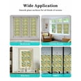 thumbnail image 6 of Window Privacy Film Summer Orange Stained Glass Window Film Decorative Sun Block Window Cover Pastoral Fruit Botanical Flowers Window Clings Static Adhesive Sticker for Bathroom 17.7"x39.3", 6 of 7