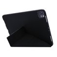 thumbnail image 3 of For iPad Pro 13 (2024) Case Origami Stand PU Leather+Silicone Tablet Cover - Black, 3 of 5