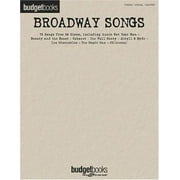 Broadway Songs: Budget Books