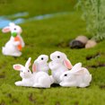 thumbnail image 4 of 20Pcs Ornaments Adorable Creative Mini Rabbit Micro Landscape Adornment Resin Ornament for Home Craft, 4 of 6