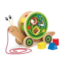 Hape, Snail Walk-A-Long Pull Toy with Shapes, Baby & Toddler - Walmart.com