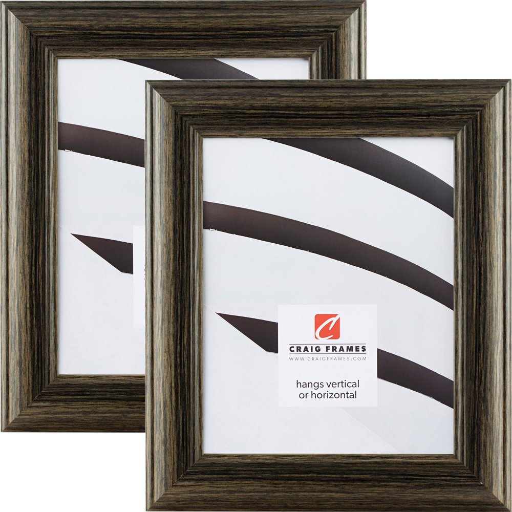 Craig Frames Dakota N, Black Tan Oak Picture Frame, 14x18 Inch, Set of