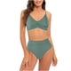 thumbnail image 1 of Traje de baño de bikini con espalda abierta y cintura alta sexy de color sólido dividido para mujer de verano Fridja nalpqowj55917, 1 of 4