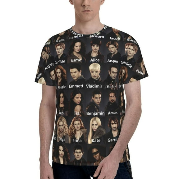 The Twilight Saga Men's T Shirt Summer Casual Fashion Unisex Short Sleeve Graphic Crew Neck Tees Tops