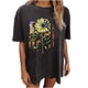 thumbnail image 1 of Blusa suelta de manga corta con cuello redondo y estampado a la moda para mujer Pompotops  hfajkhk133524, 1 of 7