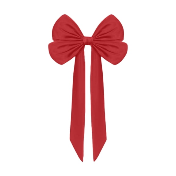 Lilixerw Oversized Valentine Day Satin Bow,40.1x80.3 Inch Large Red Wedding Bow for Christmas Tree Topper,Couple Party Bow Ornament,Indoor Outdoor Decoration