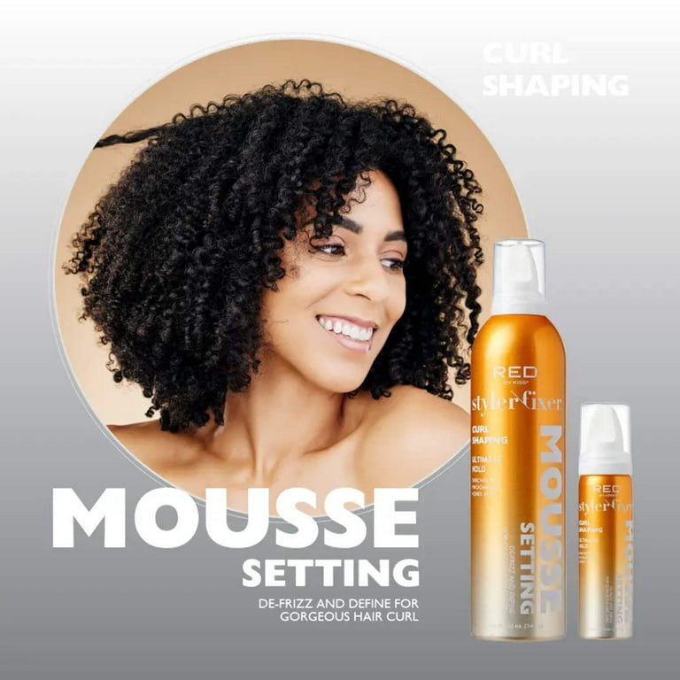 Red by Kiss Setting Mousse Braid Frizz Control, Curl Definition