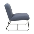 thumbnail image 4 of Porthos Home Sela Accent Chair, Mohair Fabric Upholstery, Steel Sled Legs, 4 of 6