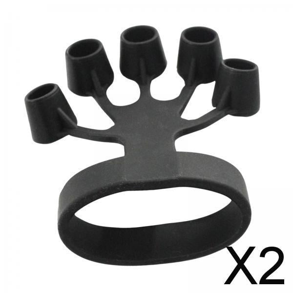 Set de Entrenamiento para Mejorar Fuerza en Manos, Ejercitador de Dedos en Silicona para Práctica Musical y Deportiva 2 piezas