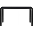 thumbnail image 7 of Cterwk Rectangle Dining Table for 4 Person, Tempered Glass Top Dining Table for Living Room, Kitchen, Dining Room, Black, 7 of 7