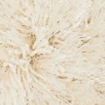 thumbnail image 3 of Mina Victory Yarn Shimmer Shag Modern Polyester Throw Pillow in Cream, 3 of 3