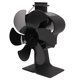 thumbnail image 5 of Ventilador de estufa Jadeshay 6 aspas negro ventilador para chimenea accionado térmicamente, 5 of 8