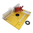 thumbnail image 3 of Aluminum Router Table Insert Plate W/ Miter Gauge for Woodworking Benches Table Saw Multifunctional Trimmer Engraving Machine ,Easy to Use, 3 of 6