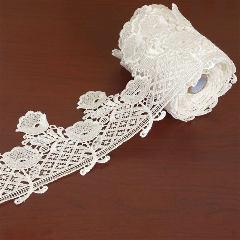 5 Yards White Sewing Trims & Embellishments Crochet Lace Ribbon With