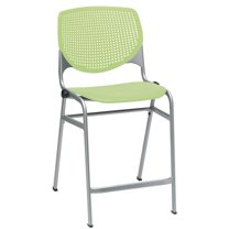 KFI Studios KOOL Armless Stacking Counter Barstool, Lime