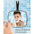 thumbnail image 4 of Hand Mirror, Extra Large Black Handheld Mirror with Handle, 12.4" L x 9" W, 4 of 5