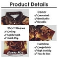 thumbnail image 5 of Cobra Kai Men's Hawaiian Shirt Short Sleeve Casual Summer Beach Aloha Shirt Button Down Hawaii Shirts, 5 of 7