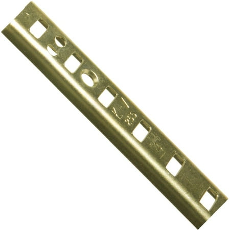 

20Pc Knape & Vogt 255 Series 36 In. Brass Mortise-Mount Pilaster Shelf Standard
