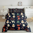thumbnail image 2 of jejeloiu Merry Christmas Bedding Comforter Set,Xmas Tree Snow Twin Comforter Sets,Girls Gift Bedding Set For Princess,Lightweight Bedroom Decorative Reversible,2pcs, 2 of 8