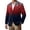 Dark Blue, variant on Usa Flag Print Blazer for Men Patriotic 1776-2026 Lightweight Suit Jacket Corduroy Fashion Coats Button Long Sleeve Clothing Red M